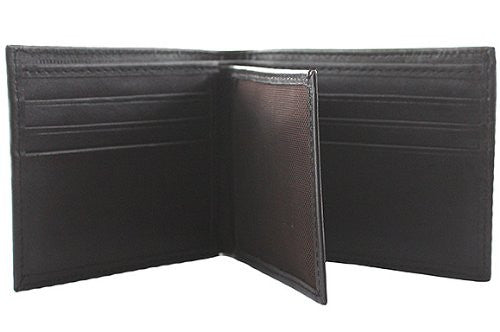 Slim Fit Men's Leather Wallet -BRN