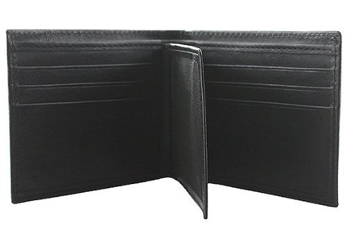 Slim Fit Men's Leather Wallet - BLK