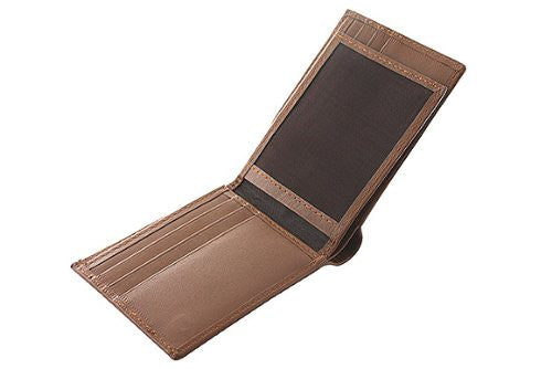 Slim Fit Men's Leather Wallet -TAN