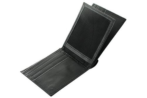 Slim Fit Men's Leather Wallet - BLK