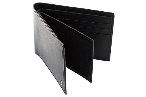 Slim Fit Men's Leather Wallet - BLK