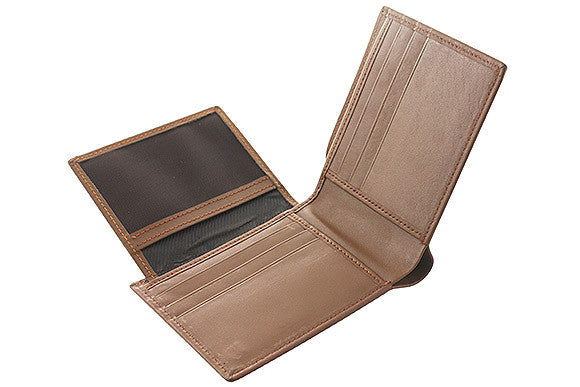 Biflod Men's Leather Wallet -TAN